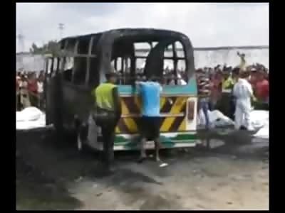 30 kids Trapped in a Bus were Burned to Death...Video is Graphic