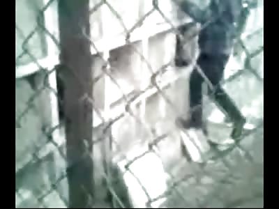 Cell Phone Footage shows Kids Removing a Head from a Mausoleum and Playing With It
