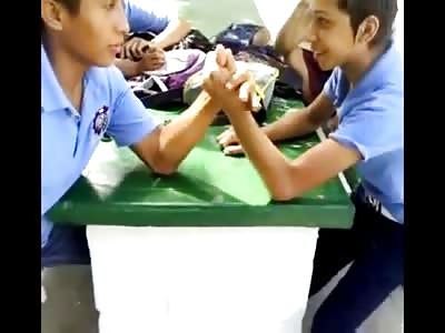 Arm Wrestling..Hmm What Can Possibly Go Wrong? 