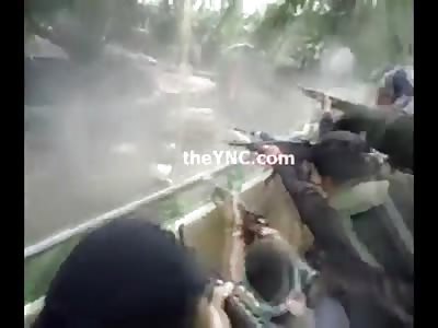 Brutal First Person View of AK-47 Surprise Attack Rebels against Philippine army (Killed 6 Soldiers) 