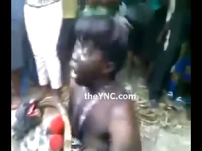 Bizarre Video of a Witch Caught in Daylight in African Town