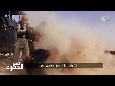 New ISIS Machine Gun Execution HD shows Brains Leave the Skull of Victims 