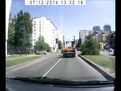 Superwoman Run Over by a Truck somehow Survives and Screams About It