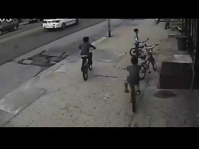 Little Kid on Bicycle is Rammed by an SUV Through Store Window in Brutal Accident 