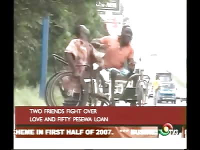 Two Rivals in Wheelchairs Have Epic Battle over Territory