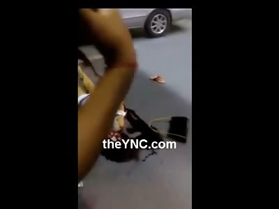 Poor Pretty Girl Killed in Accident (Two Camera Angles)