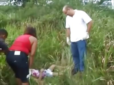 Murdered Pretty Girl in Daisy Dukes Shorts and a Bathing Suit is Found in a Field Dead with Her Legs Spread