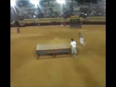 Man in White Shirt Taunting a Raging Bull isn't Fast Enough....Dies From Vicious Goring and Head Stomping