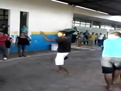A Fight Breaks out Right While a Man is Dying