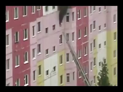 Firefighters Rescue Attempt to Save Woman's Life from Burning Building goes Terribly Terribly Wrong 