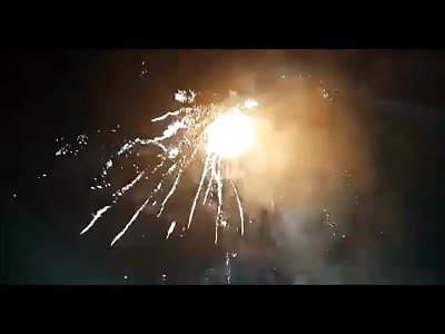 Watch Woman with Hair on Fire and a Man Burning Alive in This Terrible Accident Involving a Balloon with Fireworks