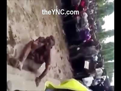 Woman is Being Burned Alive but is Saved by Police