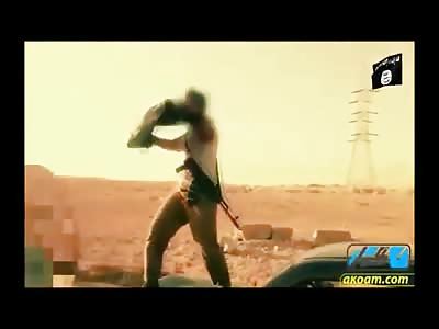 New Video Released from ISIS shows Drive By Killing with Automatic AK-47 and Execution of Men in the Desert 