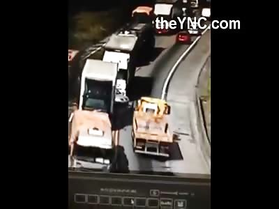 Quite Possibly the Worst Head on Collision You're going to See in Your Life