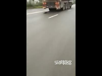 Some Piece of Shit Cock Suckers Tied a Dog to the Back of a Dump Truck ... Poor Thing is Heard Crying