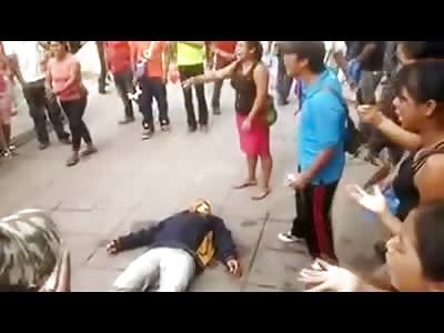 Different Footage of the Moron Protester that Sets Himself on Fire That Goes Horribly Wrong