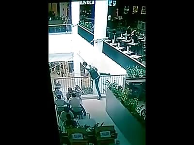 Boy Jumps to his Death from Shopping Mall wearing his Back Pack 