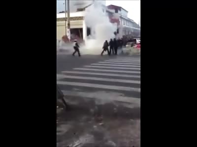 Tibetan Monk Sets Himself on Fire in Front of a Chinese Police Station in this Firey Self Immolation