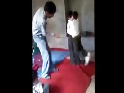 Kindergarden teacher punish kid