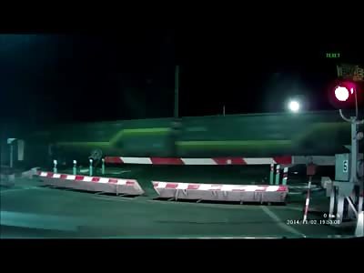 Annihilated by Train: Two Guys pays the Ultimate price for their Stupidity (Watch zoom + Slow motion)