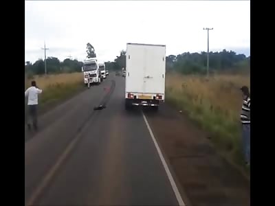 Horrific Death: Rider Cut in Half by Truck on Paraguay Road