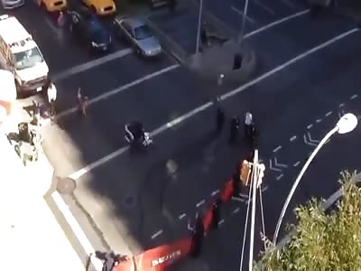 NYPD Try to stop longboarders 