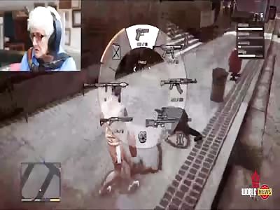 Grandma Goes Crazy While Playing On Gta 5 - British Gas Rampage [ORIGINAL] HD