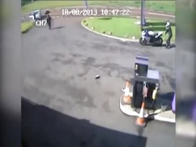 The Shocking Moment Biker and Wife Thrown Into The Air in Horror Crash 