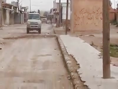 ISIS Pick-Up Vaporized by Al Nusra Shell