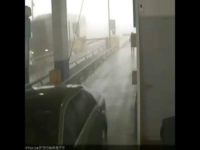 Flying Barrier Kills Toll Booth Operator in Bizarre Accident 