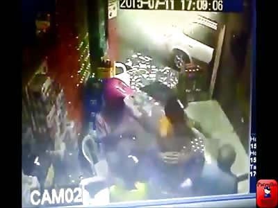 Security Video Shows Man Shot Dead at Close Range While Resisting Robbery 