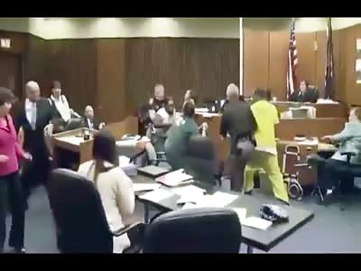 Father attacks his 3 year old daughters killer in court