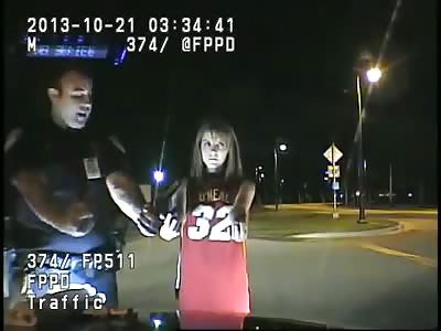 Hot Girl No Pants Does DWI Test 