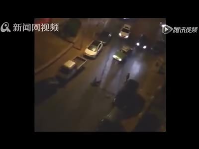 Road Rage Man is Just Run Over by his Opponent 