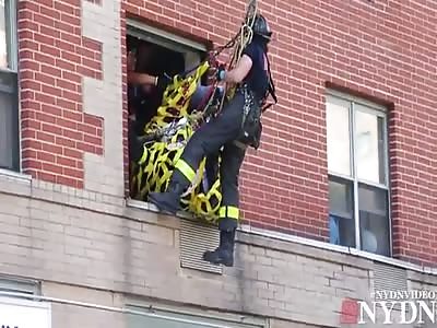 Sick obese woman - estimated to be 800 pounds - rescued from East Harlem apartment