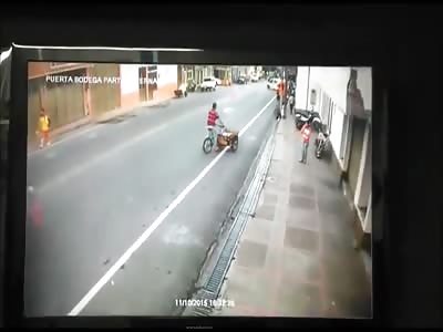 Man not Paying Much Attention is Crushed to Death by a Truck 