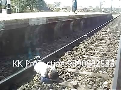 What a Nightmare..Poor Man Sliced in Half is Still Alive after Train Accident  