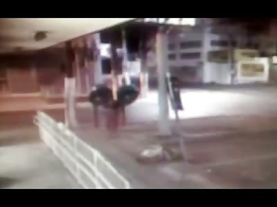 Shock Footage shows Homeless Man Randomly Attacked:  Killed with Large Cement Rock 