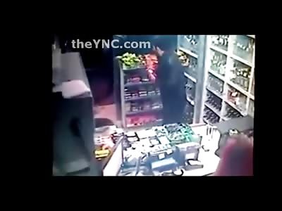 Customer Stabbed in the Neck Stands in Shock and Dies Moments Later 