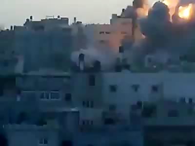 Bombing in West Gaza.