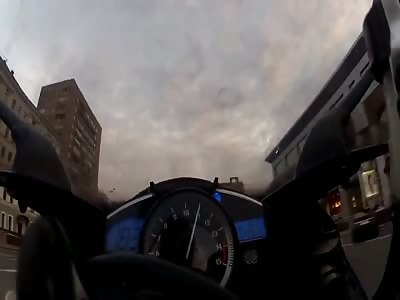 Crazy Russian biker 