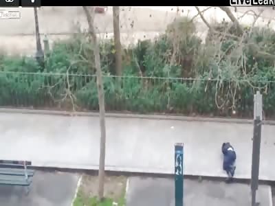 Paris Attack: Policeman Shot In Head (uncensored)