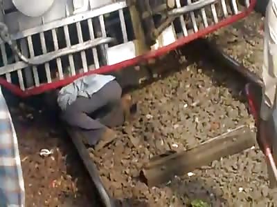 Suicidal Indian Woman Fails at her Train Suicide Attempt