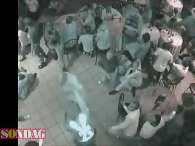 Police Beat the Shit Out of People Eating in Restaurant