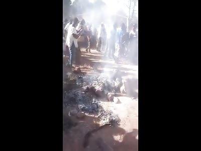 More Brutal Footage of the Brutal Lynching and Burning of three Men