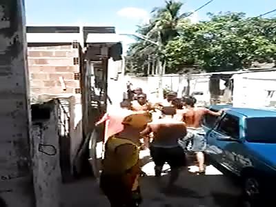 Dude Blasted in the Head with a Shovel During Fight