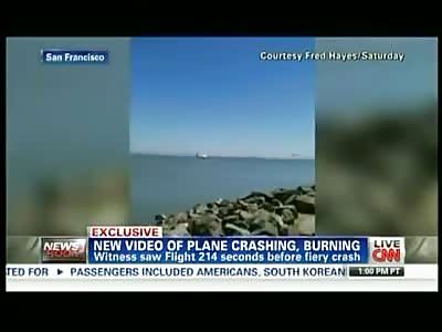 Raw Video Fred Hayes Video of Asiana Flight 214 Crash on Runway