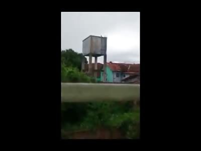 Woman Jumps to her Death from Tower (Zoom Added)