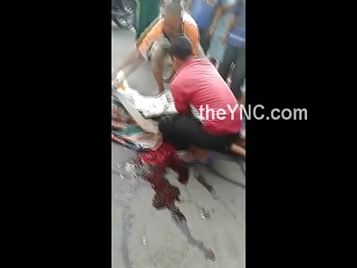 Womans Crushed Head and the Disgusting Clean up