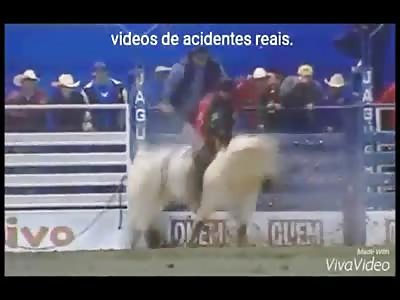 Bull Knocks THE FUCK out of a Rider